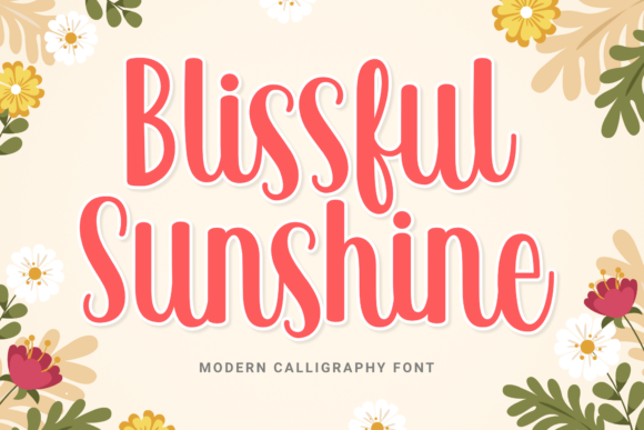 Blissful Sunshine: Elevating Design with Handwritten Charm