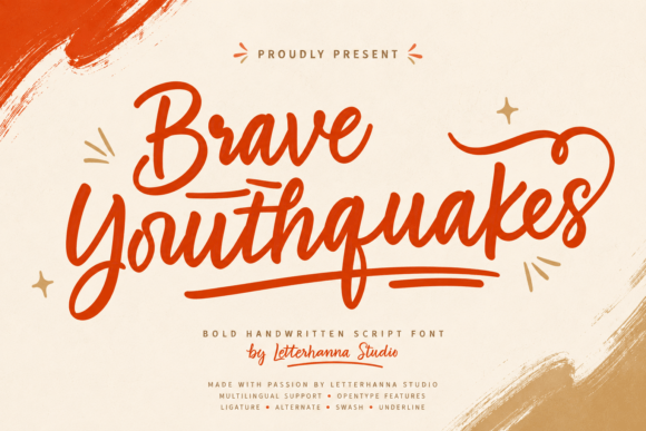 Brave Youthquakes: A Font for Dynamic Branding