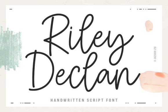 Discover the Elegance of Riley Declan Font