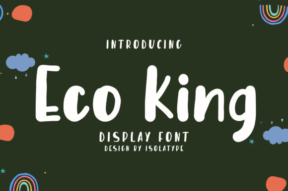 Eco King: A Charming Handwritten Font for Creative Projects