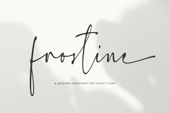 Frostine: The Modern Script Font for Refined Design