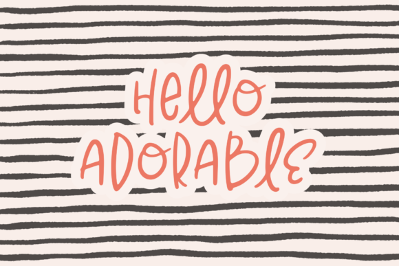 Hello Adorable: The Playful Font for Modern Design