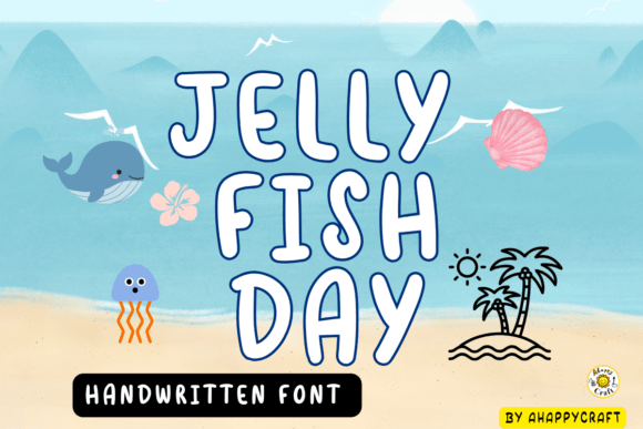 Jelly Fish Handwritten Font: A Charming Design Asset