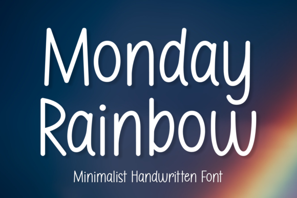 Monday Rainbow: The Adaptable Handwritten Font for Creative Projects