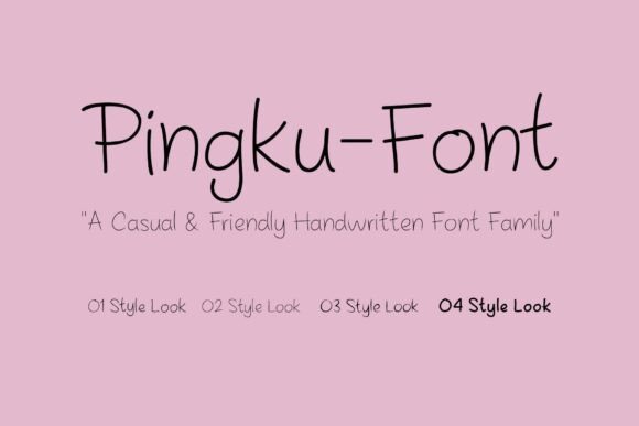 Pingku Script: The Friendly Handwritten Font for Modern Design