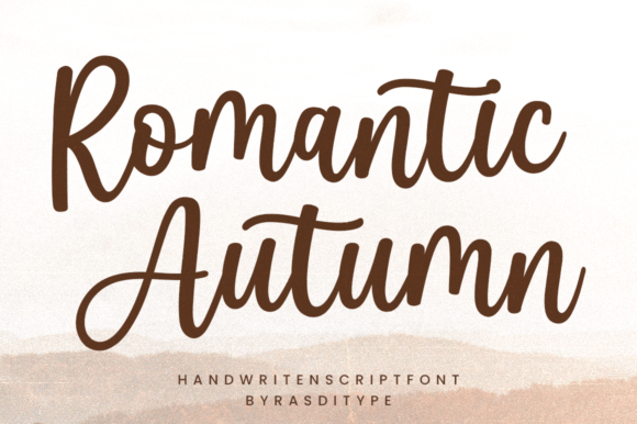 Romantic Autumn: A Typeface for Elegant Design