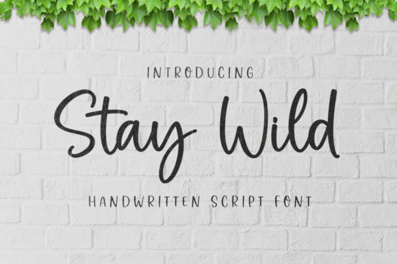Stay Wild: The Art of Elegant Handwritten Typography