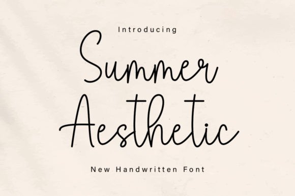 Summer Aesthetic: The Handwritten Font for Modern Design