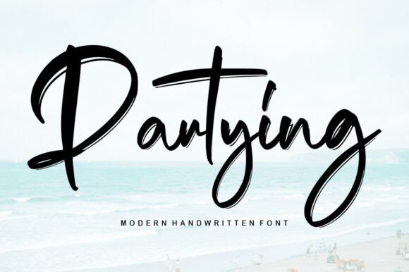 The Partying Font: Elevating Designs with Elegant Handwritten Style