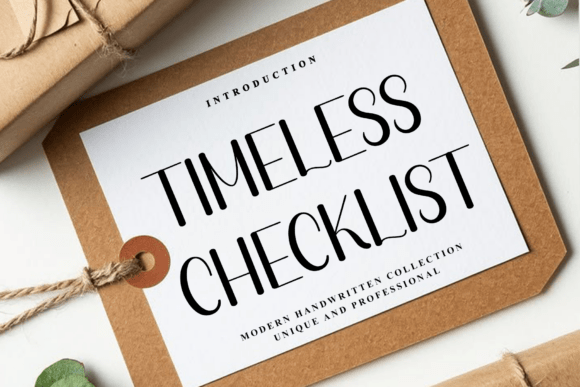 Timeless Checklist: Elevating Your Design with Handwritten Charm
