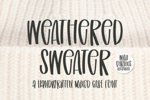 Weathered Sweater: A Quirky Font for Modern Design
